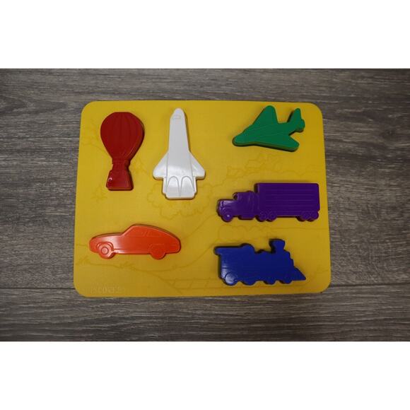 Vintage Place and Trace Puzzle Stencil Set Discovery Toys Complete 1 damaged - Picture 14 of 16